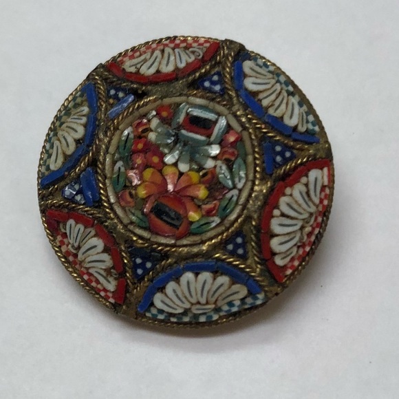Exquisite Italian Mosaic Pin